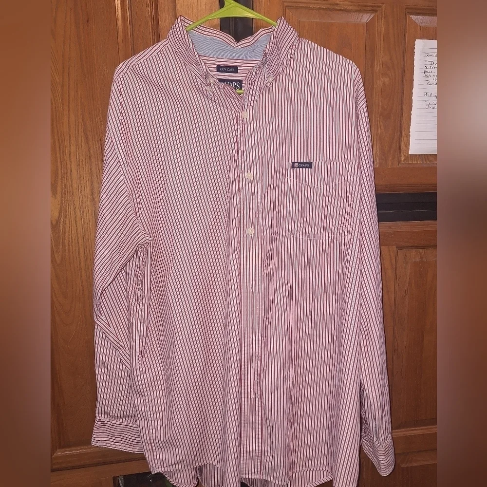 Chaps Easy Care Long Sleeve Button-down Shirts (3) In A Size XL.